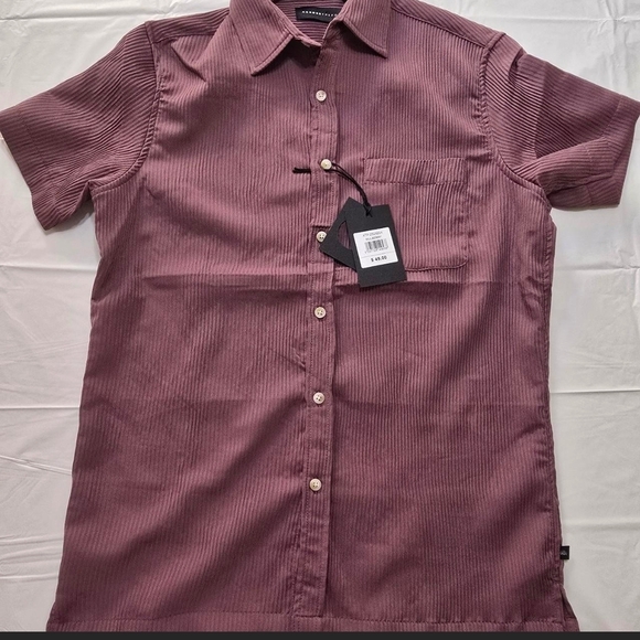 Burgundy Short Sleeve Shirt - Picture 1 of 5